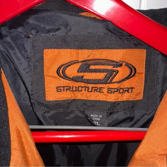 Structure Sport Men's Vibrant Orange down Puffer Jacket - Picture 3 of 10